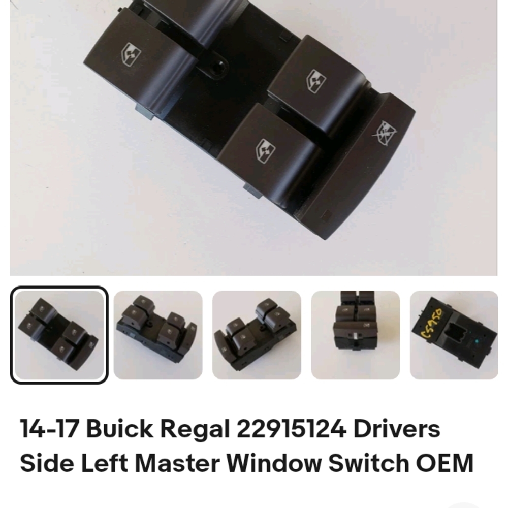 Buick Regal Master Window Switch